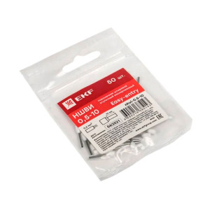 Наконечник штыревой втулочный EKF PROxima nhvi-0.5-10 НШвИ 0.5-10 50 шт