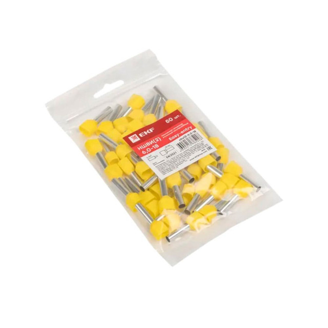 Наконечник штыревой втулочный EKF nhvi2-6.0-18 НШвИ(2) 6.0-18 50 шт