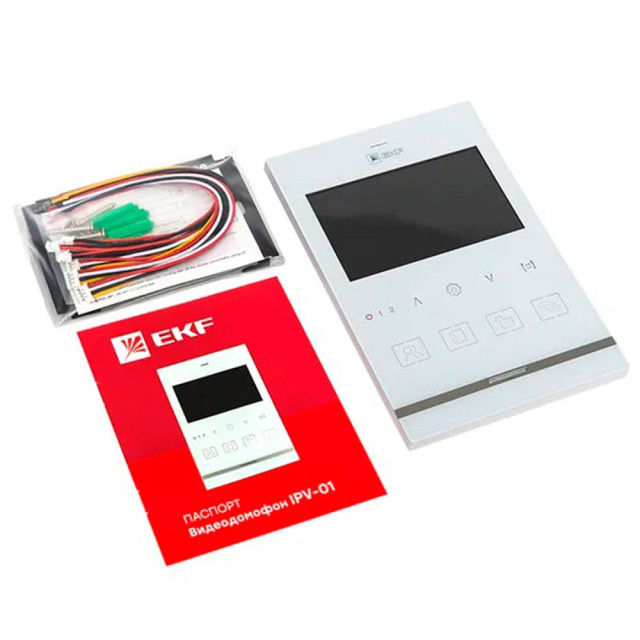 Видеодомофон EKF IPV-01 INT-IPV-01 белый