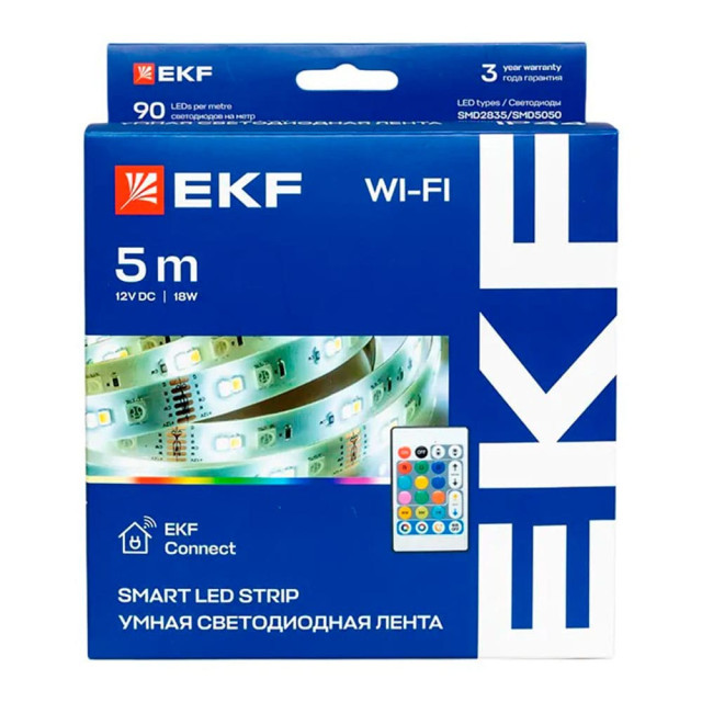 Умная светодиодная лента EKF Connect RGBW 5 м