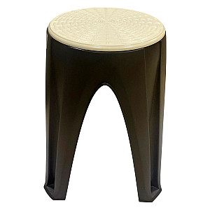 Табурет InGreen Rattan с вращающимся сиденьем 353*353*450 мм горький шоколад