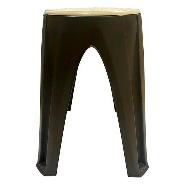 Табурет InGreen Rattan с вращающимся сиденьем 353*353*450 мм горький шоколад