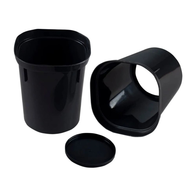 Горшок для рассады InGreen Smart Solution ING6035ЧР с поддоном оникс 400 мл 6 шт