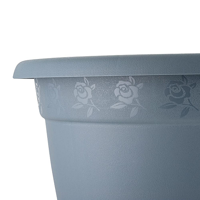 Горшок для цветов InGreen Aphrodite IG420611026 №6 серый с подставкой 7.8 л