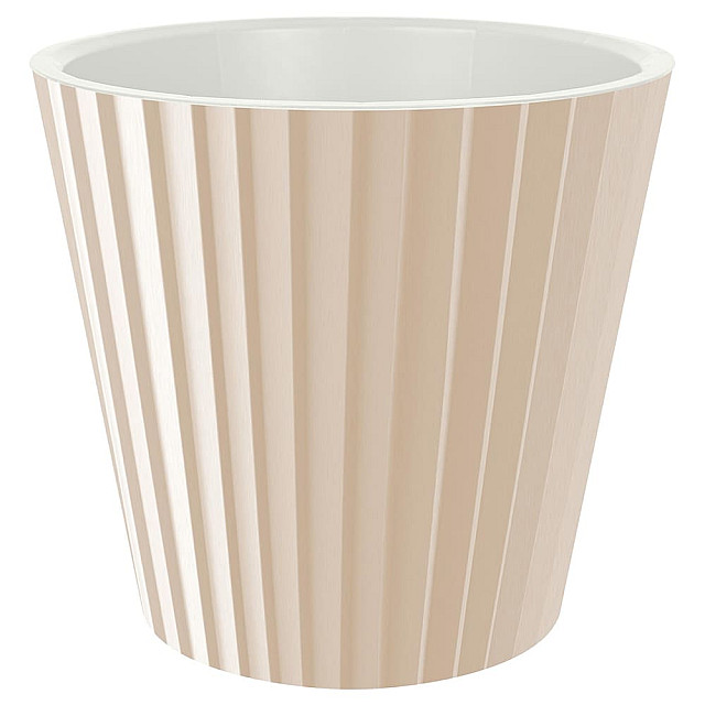 Горшок для цветов InGreen Sand IG640210047 молочный шоколад с дренажной вставкой 5.8 л