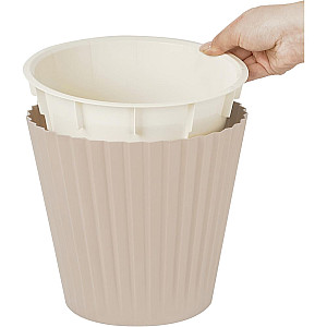 Горшок для цветов InGreen Sand IG640210047 молочный шоколад с дренажной вставкой 5.8 л