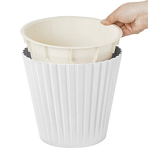 Горшок для цветов InGreen Sand IG640310048 белый с дренажной вставкой 10.5 л