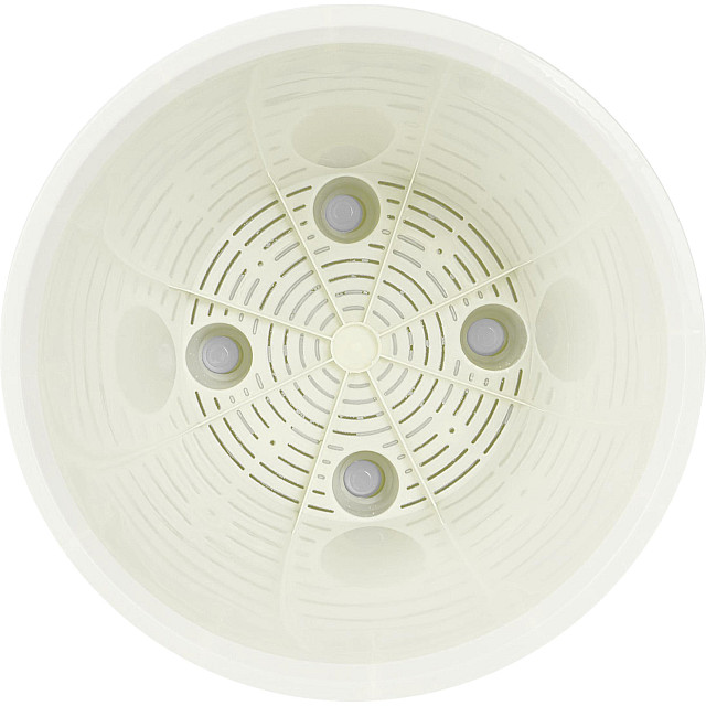 Горшок для цветов InGreen Sand IG640310048 белый с дренажной вставкой 10.5 л