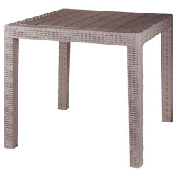 Стол InGreen Rattan пластиковый малый 789*789*701 мм французский платан