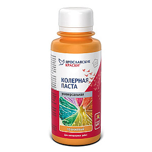 Паста колерная Ярославские краски универсальная оранжевый 0.1 л