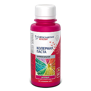 Паста колерная Ярославские краски универсальная розовый 0.1 л