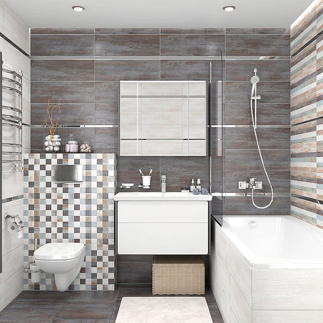 Плитка Laparet Havana 60042 200*600*9 мм графитовый матовый