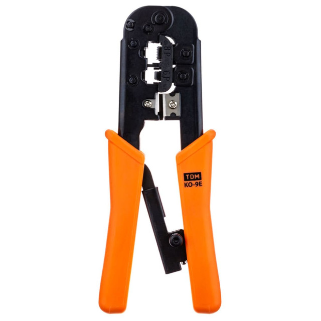 Набор TDM Electric SQ1001-0207 клещи обжимные KO-9E RJ-11/45 + наконечники RJ-11/45 20 шт
