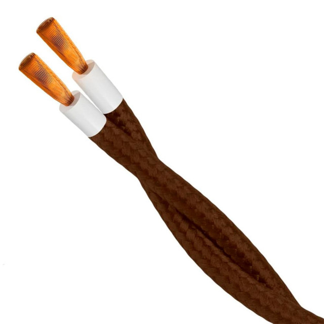 Ретро провод TDM Electric Эко SQ2801-0222 2*2.5 витой коричневый 20 м