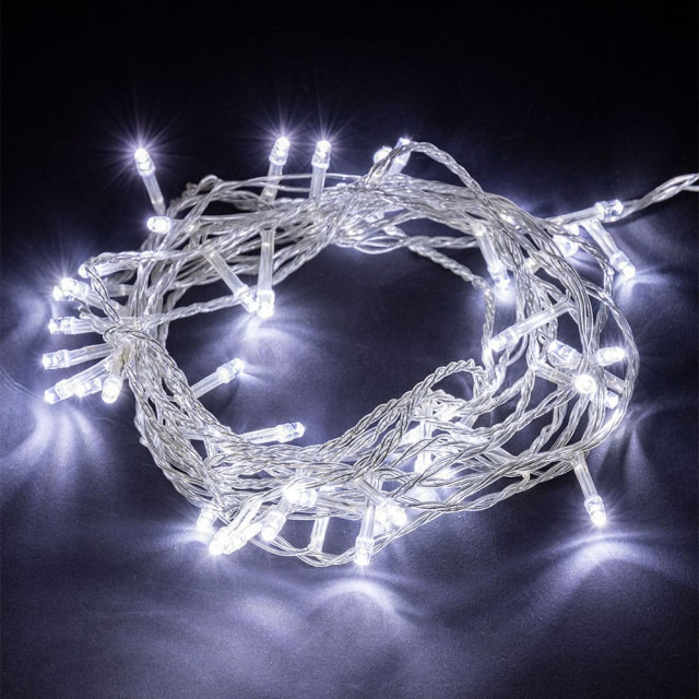 Гирлянда светодиодная TDM Electric СГ100Б10 SQ0361-0039 8 режимов 10 м белая