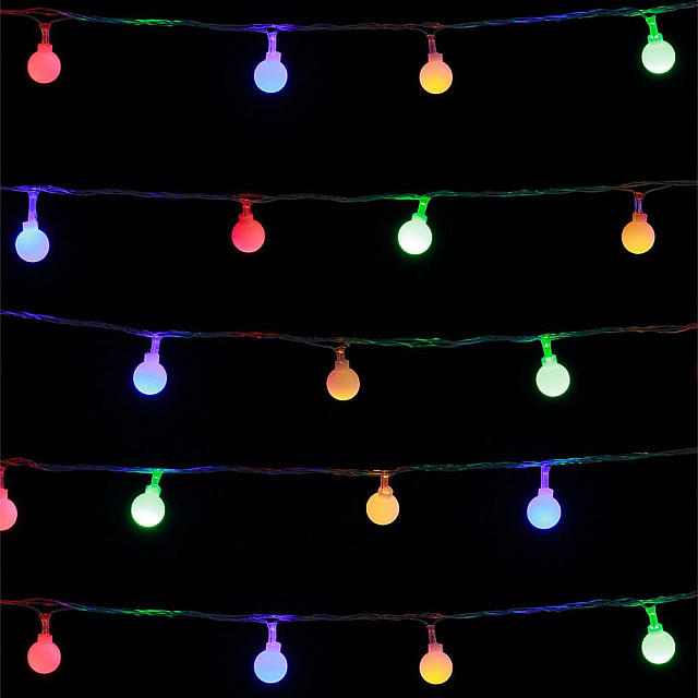 Гирлянда светодиодная TDM Electric Шарики SQ0361-0046 50LED 8 режимов 5 м многоцветная