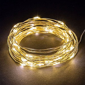 Гирлянда светодиодная TDM Electric Роса SQ0361-0051 20LED 3000К 2*АА 2 м