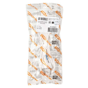 Шнур сетевой с вилкой TDM Electric SQ1305-0071 ПВС 2*0.75 мм.кв без заземления белый 1.5 м