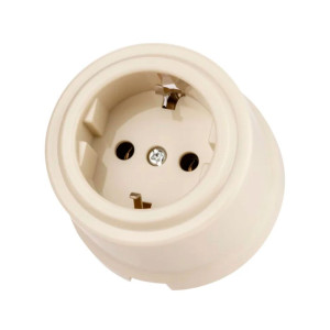 Розетка TDM Electric Виви SQ1820-1317 2П+З 16А 250В слоновая кость