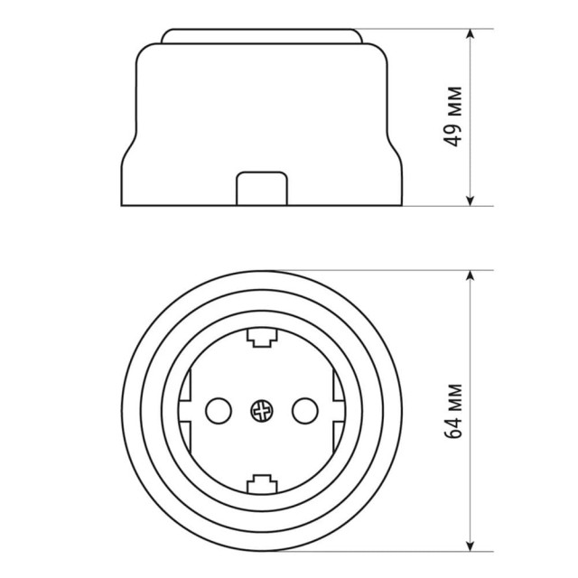 Розетка TDM Electric Виви SQ1820-1317 2П+З 16А 250В слоновая кость
