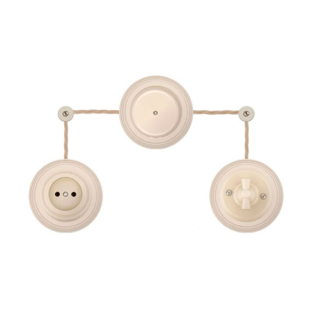 Розетка TDM Electric Виви SQ1820-1317 2П+З 16А 250В слоновая кость