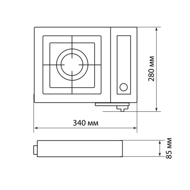 Плита газовая портативная туристическая TDM ГП-1Т