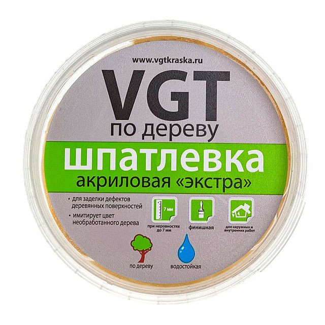 Шпатлевка VGT Экстра по дереву сосна 0.3 кг