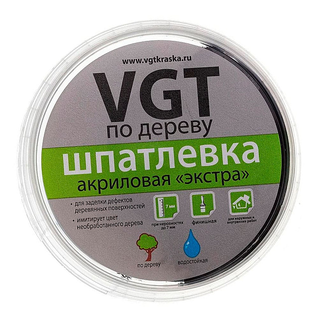 Шпатлевка VGT Экстра по дереву венге 0.3 кг