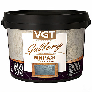 Штукатурка декоративная VGT Мираж серебристо-белый 5 кг