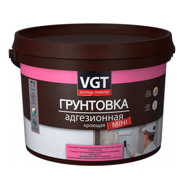 Грунтовка VGT ВД-АК-0301 Mini адгезионная кроющая 3 кг Грунтовка VGT ВД-АК-0301 Mini адгезионная кроющая 3 кг