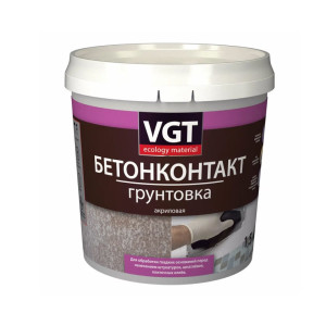 Грунтовка VGT ВД-АК-0301 Бетонконтакт белая 1.5 кг