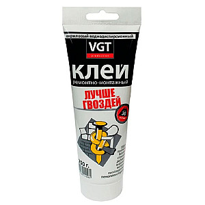 Клей ремонтно-монтажный VGT прозрачный 0.25 кг