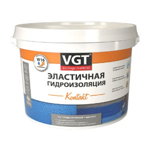 Гидроизоляция эластичная VGT Kontakt с кварцевым песком 1.3 кг