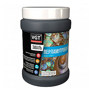 Эмаль перламутровая VGT ВД-АК-1179 универсальная графит 0.23 кг