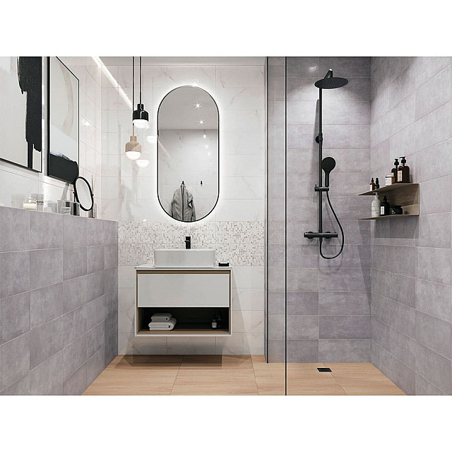 Плитка Cersanit Glitter 16574 200*440*8.5 мм белый