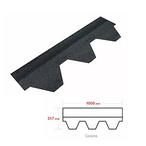 Гибкая черепица ТехноНиколь Оптима Соната серый