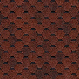 Гибкая черепица ТехноНиколь Финская Соната красный