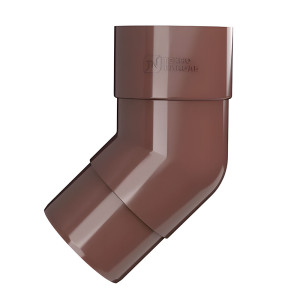 Колено трубы ПВХ ТехноНиколь 135 коричневый