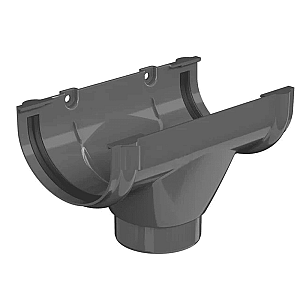 Воронка желоба ПВХ ТехноНиколь Оптима серый 120*80 мм