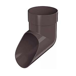 Слив трубы ПВХ ТехноНиколь Оптима темно-коричневый 120*80 мм