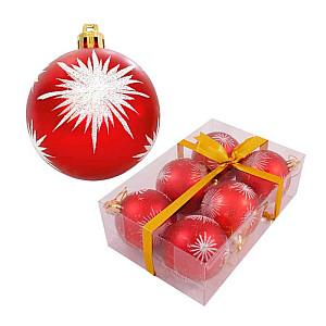 Набор шаров Волшебная страна 101784 6 см красный 6 шт