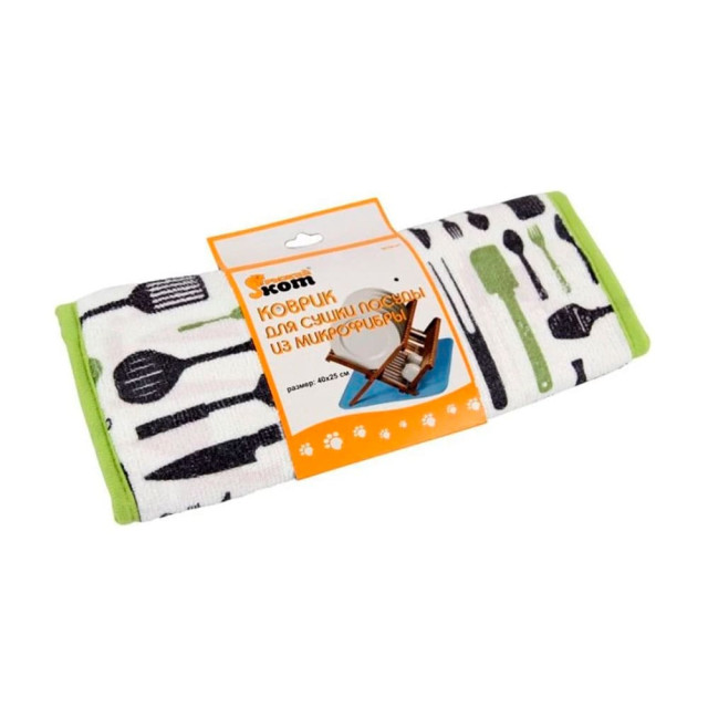 Коврик для сушки посуды Рыжий Кот MDM-01 310253 из микрофибры 40*25 см