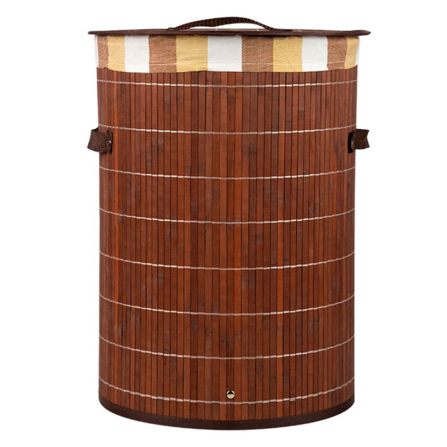 Корзина для белья Рыжий Кот BLB-01-D бамбук коричневый 46.8 л Корзина для белья Рыжий Кот BLB-01-D бамбук коричневый 46.8 л
