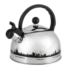 Чайник Mallony MAL-CITY-01 с рисунком меняющим цвет со свистком 2.8 л