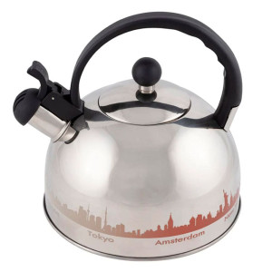 Чайник Mallony MAL-CITY-01 с рисунком меняющим цвет со свистком 2.8 л