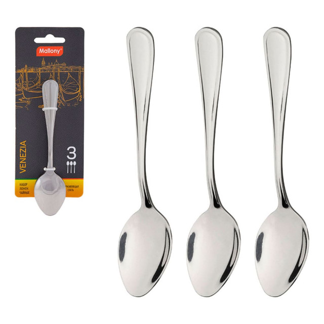 Набор ложек чайных Mallony Venezia 007228 3 шт