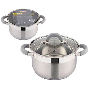 Кастрюля Mallony Felicita 009388 из нержавеющей стали с крышкой 3.9 л