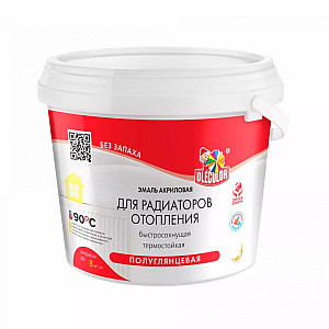 Эмаль для радиаторов отопления Olecolor акриловая 0.5 кг