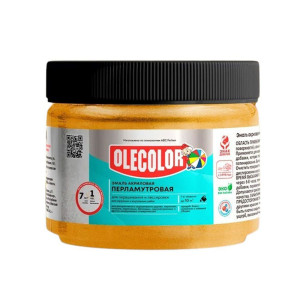 Эмаль перламутровая Olecolor универсальная золото 0.1 кг
