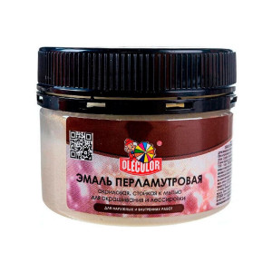 Эмаль перламутровая Olecolor универсальная золотой жемчуг 0.1 кг